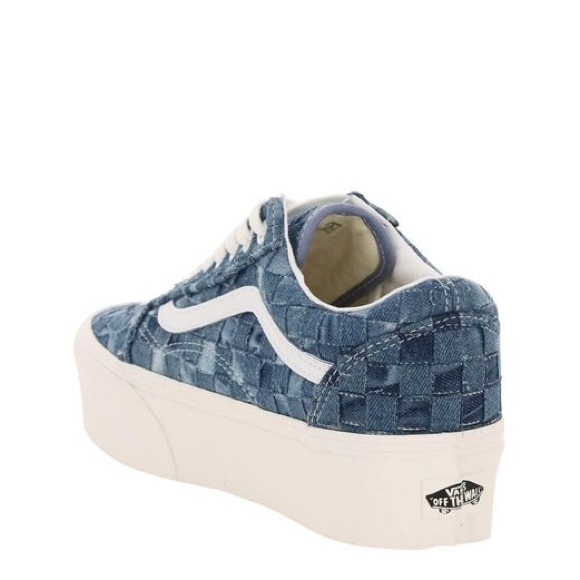 NWT Vans Old Skool Stacked Woven Denim - Picture 3 of 5